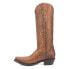 Dingo Bellona Embossed Snip Toe Cowboy Womens Brown Casual Boots DI216-200