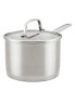 3 Ply Base Stainless Steel 3 Quart Saucepan with Lid