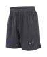 Men's Anthracite Kansas State Wildcats 2024 Sideline Mesh Shorts