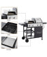 466 Sq. In. 4-Burner Gas Grill & Griddle Combo with Cover