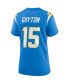 Women's Jalen Guyton Powder Blue Los Angeles Chargers Game Player Jersey