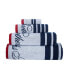 Nautical Blanket Stripe 4 Piece Turkish Cotton Wash Towel Set