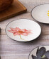 Colorwave Floral Set of 4 Appetizer Plates