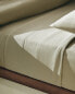 Cotton and linen flat sheet