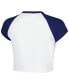 Women's White St. Louis City SC Homerun Cropped Raglan T-Shirt