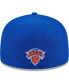 Men's Blue New York Knicks Game Day Hollow Logo Mashup 59FIFTY Fitted Hat