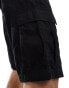 ONLY & SONS wide fit cargo short in black