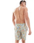 Hollister 7inch mosaic print swim shorts in multi