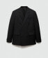 Men's Double-Breasted Regular-Fit Suit Blazer