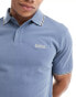 Barbour International Rider tipped polo shirt in blue