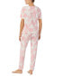 Women's 2-Pc. Printed Jogger Pajamas Set