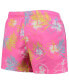 Men's Pink Florida State Seminoles Neon Floral Swim Trunks