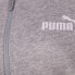 Puma Power Tape Full Zip Track Jacket Womens Grey Casual Athletic Outerwear 6722