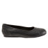 Softwalk Sonoma Cap Toe S1907-027 Womens Black Narrow Ballet Flats Shoes