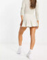 Daisy Street pleated mini skirt in cream