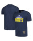 Men's and Women's Navy Denver Nuggets Hardwood Classics MVP Throwback Logo T-shirt