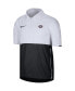 Men's White Georgia Bulldogs Coaches Half-Zip Pullover Jacket