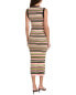 Atm Anthony Thomas Melillo Yarn Stripe Midi Dress Women's