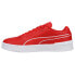 Puma Clasico L Lace Up Mens Red Sneakers Casual Shoes 387095-01