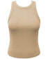 Women's Crewneck Rib-Knit Sleeveless Tank Top, Created for Macy's