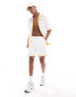 Liquor N Poker co-ord short with tipping detail in white