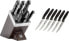 Zwilling Gourmet - Knife/cutlery block set - Stainless steel - Plastic - Wood - Stainless steel - Wood