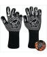 Heat Resistant Thick Aramid Fiber Oven Gloves Mitts with Non-Slip Grip - Resistant up to 1472°F