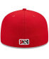 Men's Red Fayetteville Woodpeckers Marvel x Minor League 59FIFTY Fitted Hat