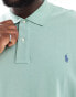 Polo Ralph Lauren Big &Tall icon logo pique polo custom fit in light green