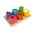 JANOD I Wood Shapes & Sounds 6-Block Puzzle