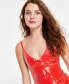 Women's Sequin Sleeveless Midi Slip Dress