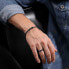 Stylish men´s blue leather bracelet Assault PEAGB0034901