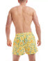 Paul Smith swim shorts with logo in yellow floral print