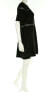 TOPSHOP 134188 Women's Black Openwork Inset Bandage Skater Dress Sz 8