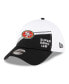 Men's White, Black San Francisco 49ers Super Bowl LVIII Sideline 39THIRTY Flex Fit Hat