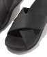 Men's Tumbled-Leather Cross Slides