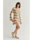 Women's Noelle Stripe Play Cover Up Mini Dress