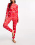 Loungeable Christmas pyjama set with noel print