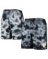 Men's Black New York Knicks Fleece Tie-Dye Shorts