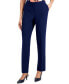 Slim Straight-Leg Elastic-Back Pants