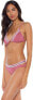 Soluna Swim Women's 246305 Sun Beam Halter Bikini Top Swimwear Mulberry Size D