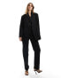 ASOS DESIGN tulip hem suit blazer in pinstripe