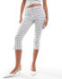 ASOS DESIGN bengaline capri trouser co ord in check