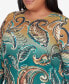 Plus Size Emerald Isle Paisley Ombre Top