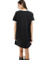 adidas Originals 3-stripes raglan dress in black