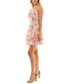 Juniors' Tiered Floral Fit & Flare Dress