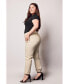 Plus Size Mid Rise Boyfriend Pants