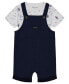 Костюм Nautica Baby Boys T-shirt, Shortalls и Hat