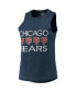 Женская пижама Concepts Sport womens Orange, Navy Chicago Bears Muscle Tank Top and Pants Sleep Set