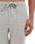 ONLY & SONS pull on cheesecloth short co-ord in light sage